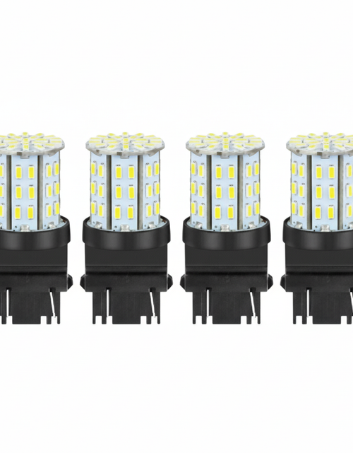 Load image into Gallery viewer, 4X 3157 3156 64SMD LED Reverse Tail Brake Turn Signal DRL Light Bulb 6000K White
