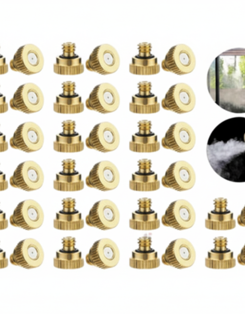 Load image into Gallery viewer, 20x Brass Misting Nozzles Mister Sprinkler Outdoor Cooling System Garden Sprayer
