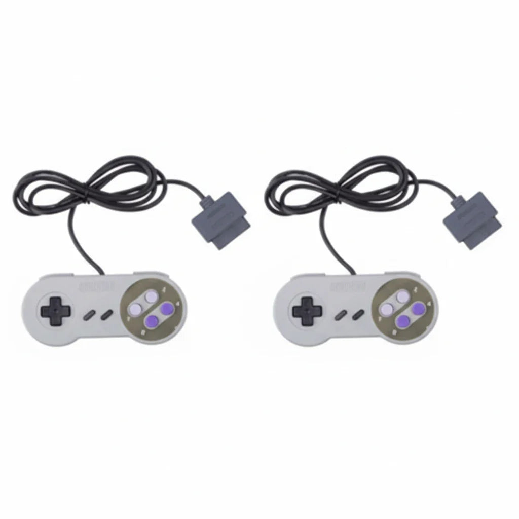 2 FOR New Super Nintendo SNES System Console Replacement Controller 6FT SNS-005