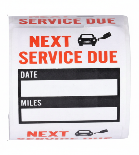 300 Oil Change Service Reminder Stickers Clear Window Lite Sticker Pack 2"x2" US