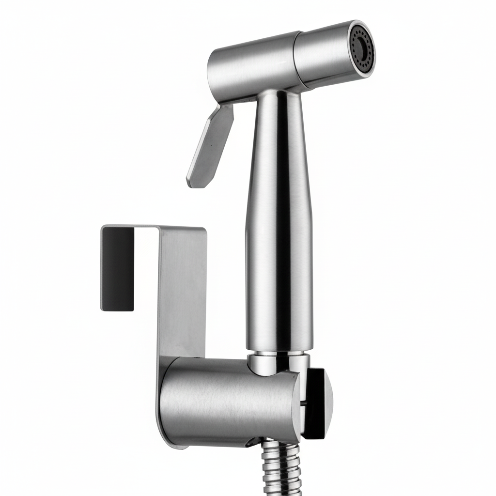 Toilet Shattaf Adapter Hose Bidet Spray Stainless Steel Handheld Shower Head US