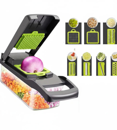 15-In-1 Vegetable Fruit Chopper Cutter Food Onion Veggie Dicer Slicer Kitchen