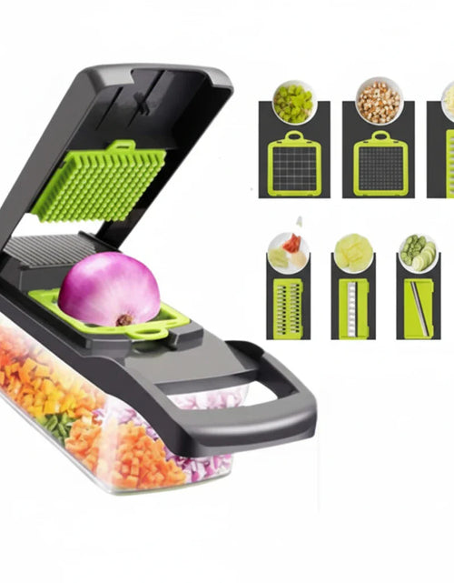 Load image into Gallery viewer, 15-In-1 Vegetable Fruit Chopper Cutter Food Onion Veggie Dicer Slicer Kitchen
