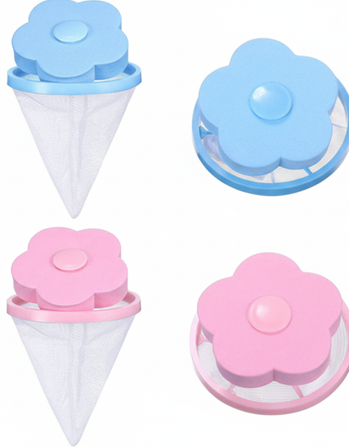 Load image into Gallery viewer, 2 Pcs Floating Pet Fur Catcher Laundry Lint Pet Hair Remover For Washing Machine
