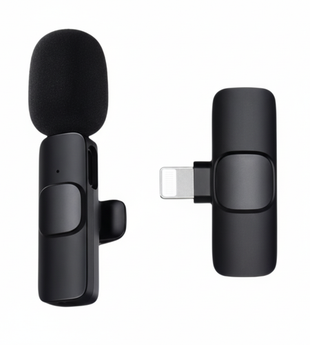 Lavalier Microphone Wireless Audio Video Recording Mini Mic For Android/iPhone