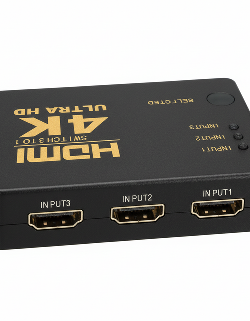 Load image into Gallery viewer, 4 Port HDMI 4K Hub Multi Splitter &amp; Amplifier For 3D HDTV 1080P 1X4 1 In 4 Out
