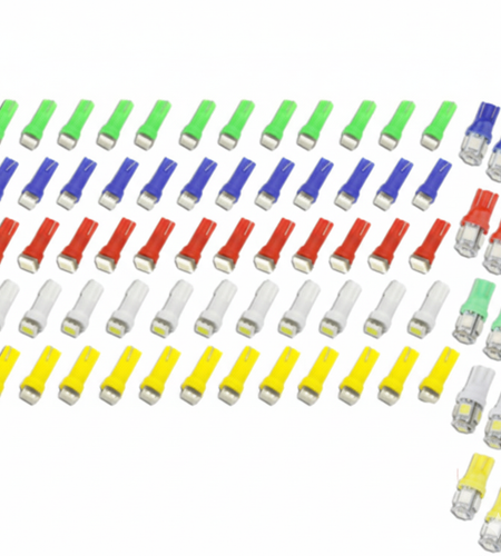 70PCS T5 T10 5050-SMD LED Speedometer Instrument Gauge Cluster Dash Light Bulbs