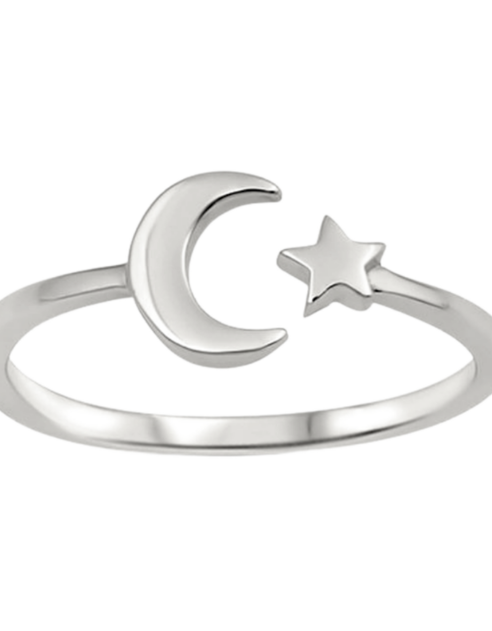 Moon + Star Ring Celestial Ring by Wicked Good Perfume