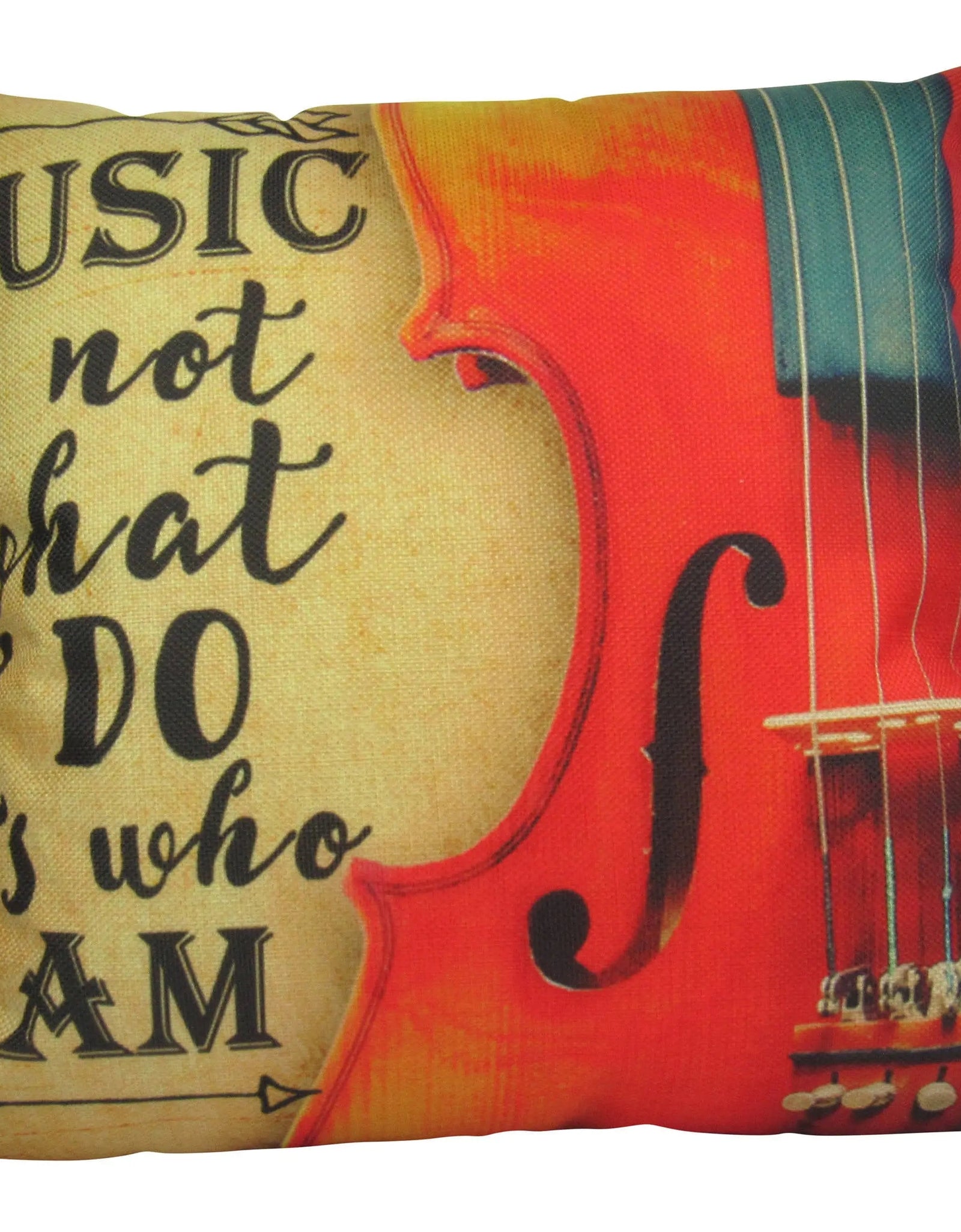 Gifts for Music Lovers | Music is What I Am | Pillow Cover | Home Decor | Throw Pillow | Gift for Musician | Music decor | Music Gifts by UniikPillows