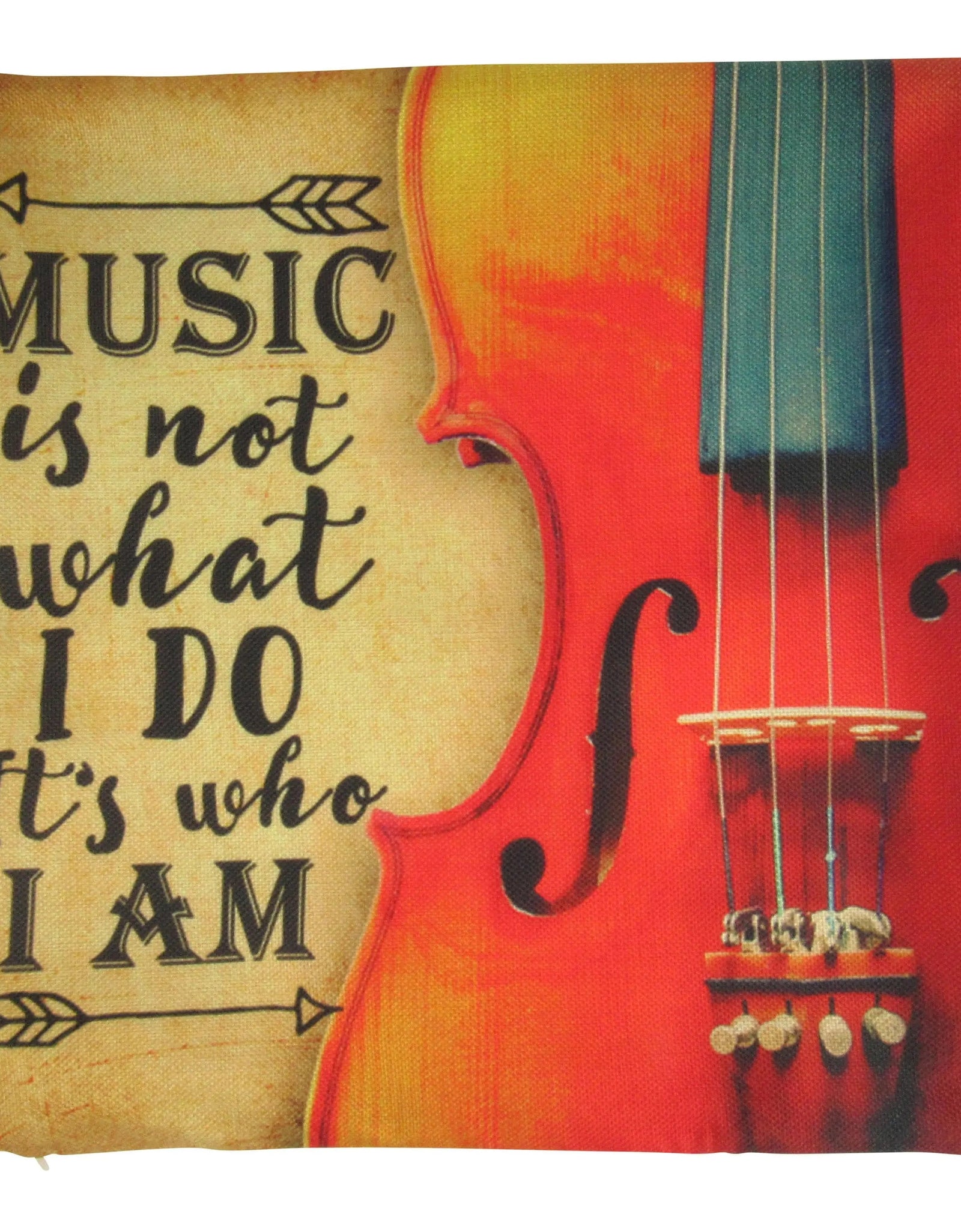 Gifts for Music Lovers | Music is What I Am | Pillow Cover | Home Decor | Throw Pillow | Gift for Musician | Music decor | Music Gifts by UniikPillows