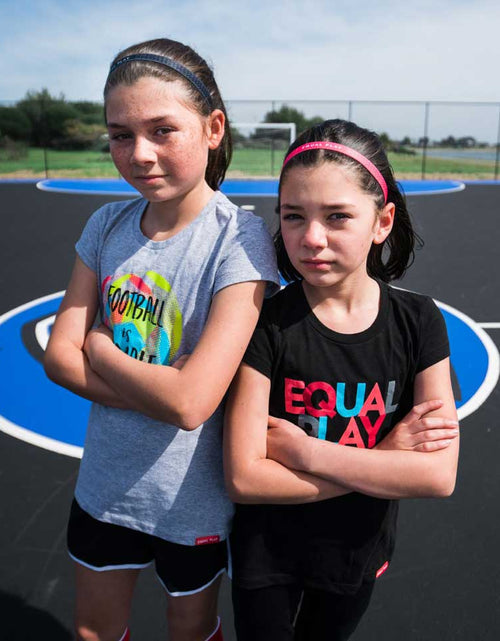 Load image into Gallery viewer, Equal Play Girls' Black T Shirt
