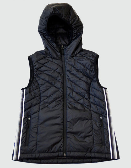 Load image into Gallery viewer, Powerstripe Eco-Friendly Down Hooded Vest
