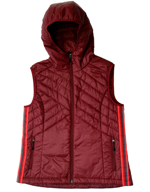 Load image into Gallery viewer, Powerstripe Eco-Friendly Down Hooded Vest
