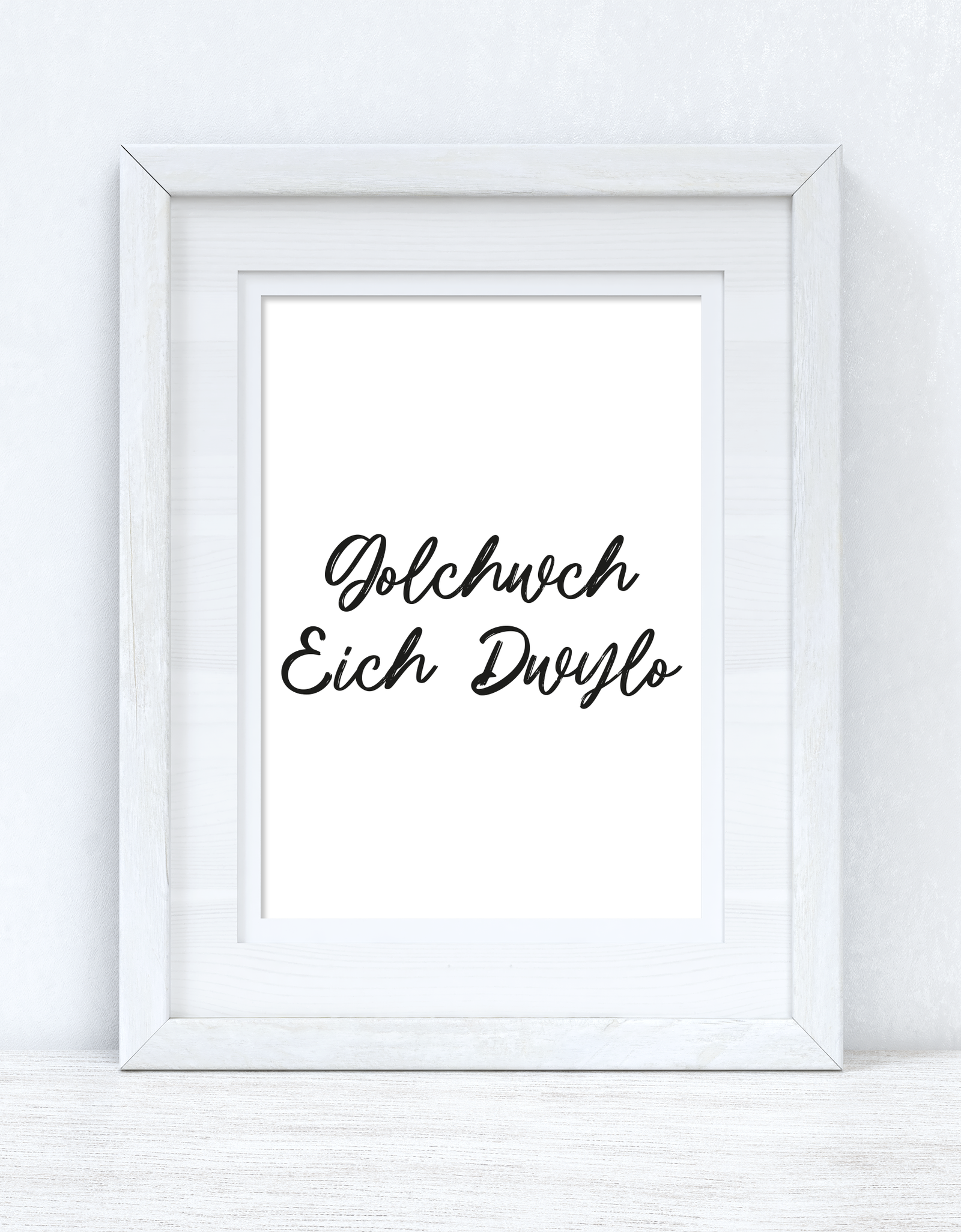 Golchwch Eich Dwylo / Wash Your Hands Home Welsh Decor Wall Decor Print by WinsterCreations™ Official Store