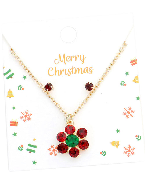 Load image into Gallery viewer, Bubble Stone Flower Pendant Necklace by Madeline Love
