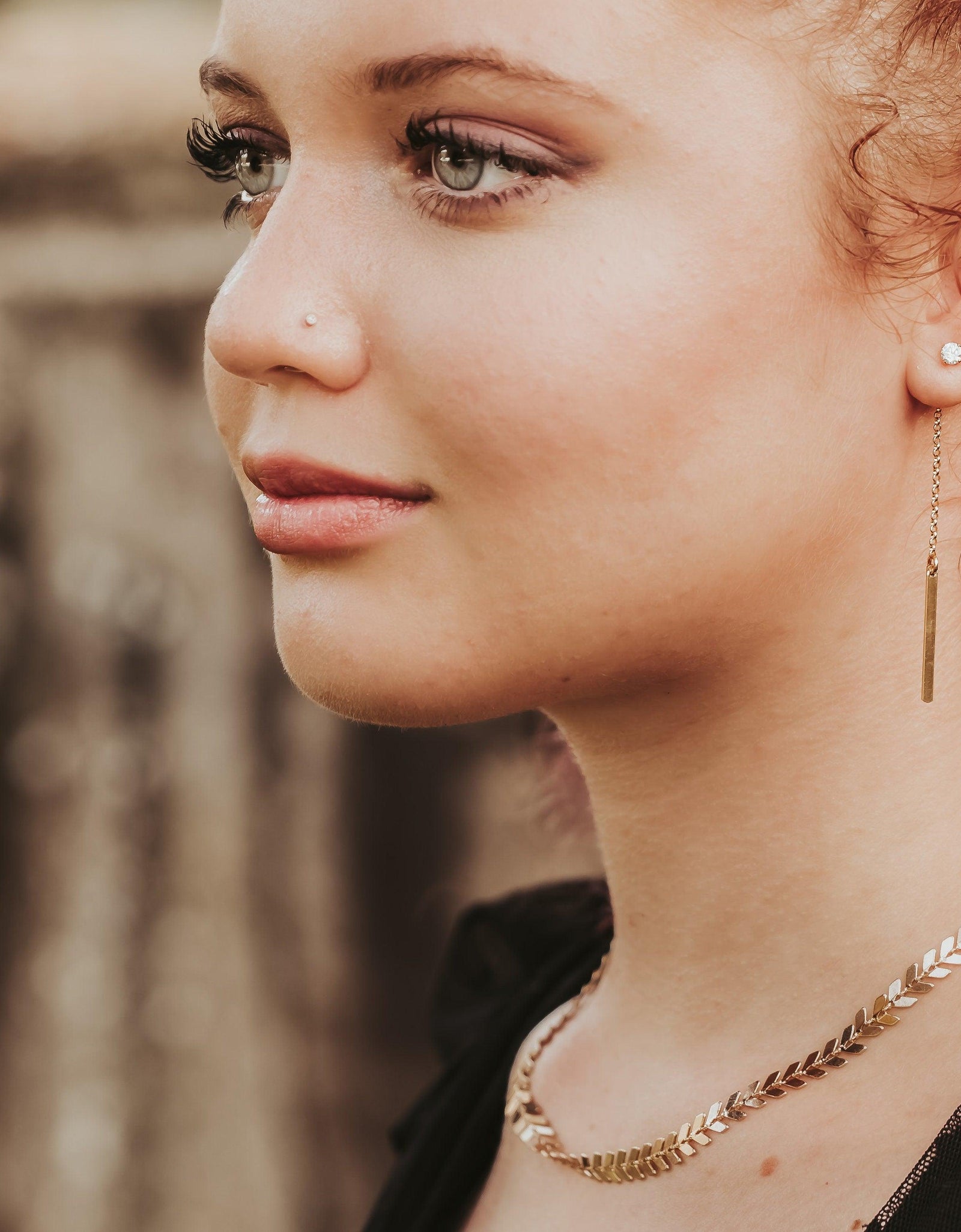 Gold Chevron Choker by Salt and Sparkle
