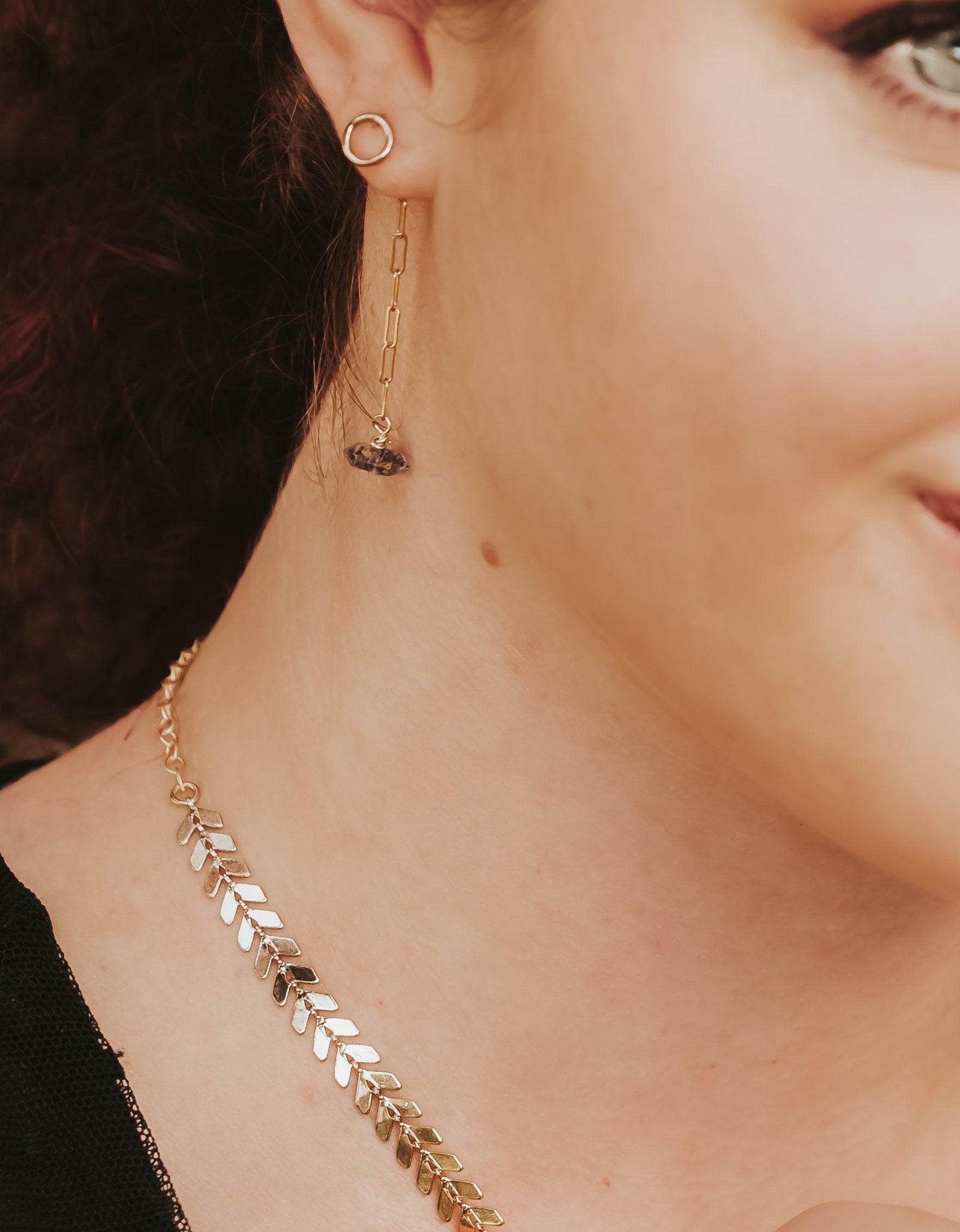 Gold Chevron Choker by Salt and Sparkle