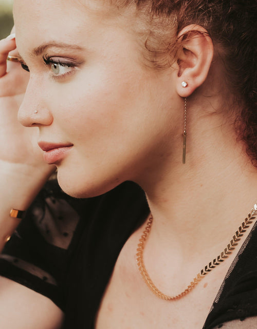 Load image into Gallery viewer, Gold Chevron Choker by Salt and Sparkle
