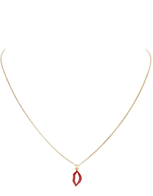 Load image into Gallery viewer, Cocktail Lipstick Heart Pearl Interchangeable Necklace by Madeline Love
