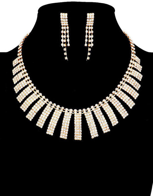 Load image into Gallery viewer, Fashionable Rhinestone Pave Collar Necklace by Madeline Love
