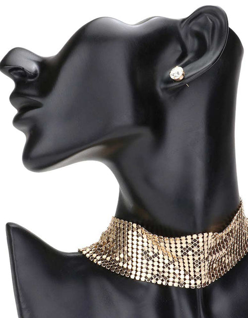 Load image into Gallery viewer, Metal Choker Jewelry Set by Madeline Love
