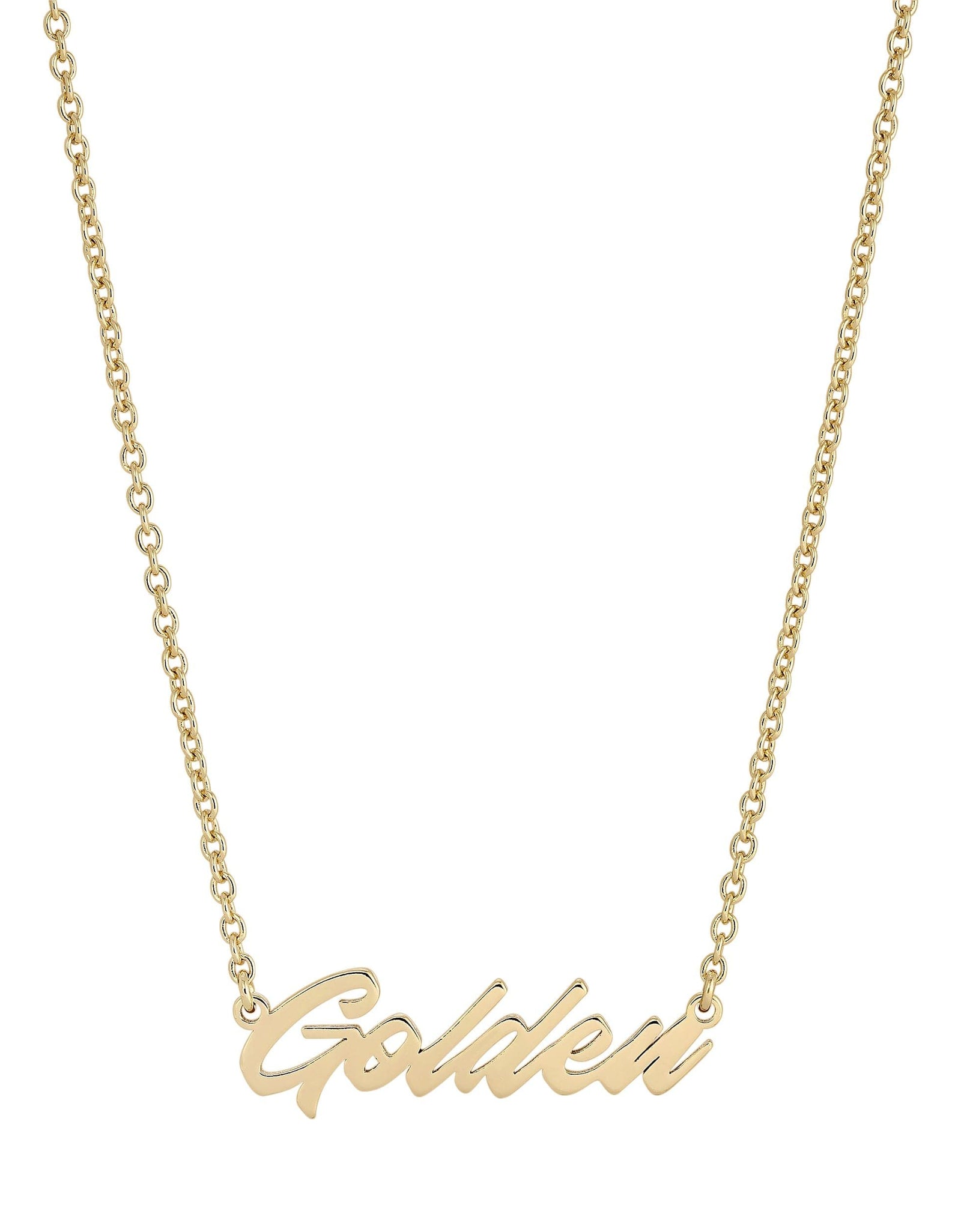 Golden Necklace by eklexic jewelry