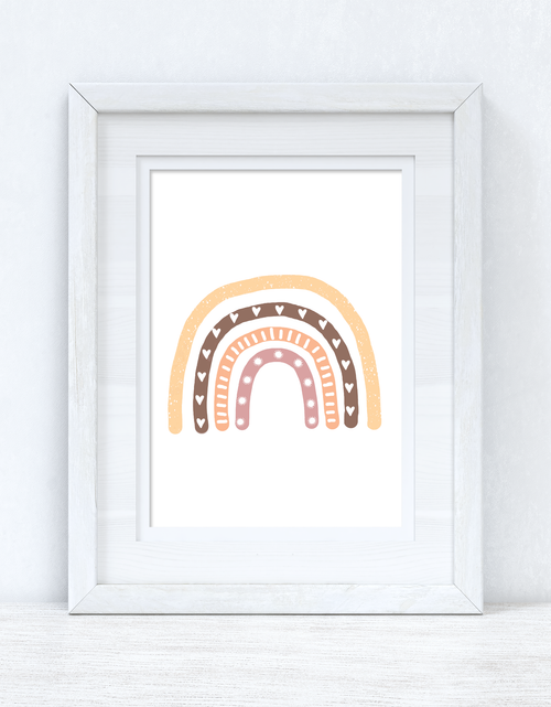 Load image into Gallery viewer, Golden Rainbow Boho Children's Room Wall Bedroom Decor Print by WinsterCreations™ Official Store
