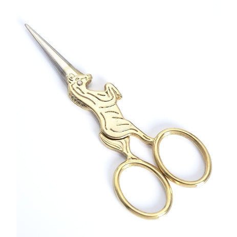 Load image into Gallery viewer, Golden Unicorn Mini Scissors | Embroidery Size 4" by The Bullish Store
