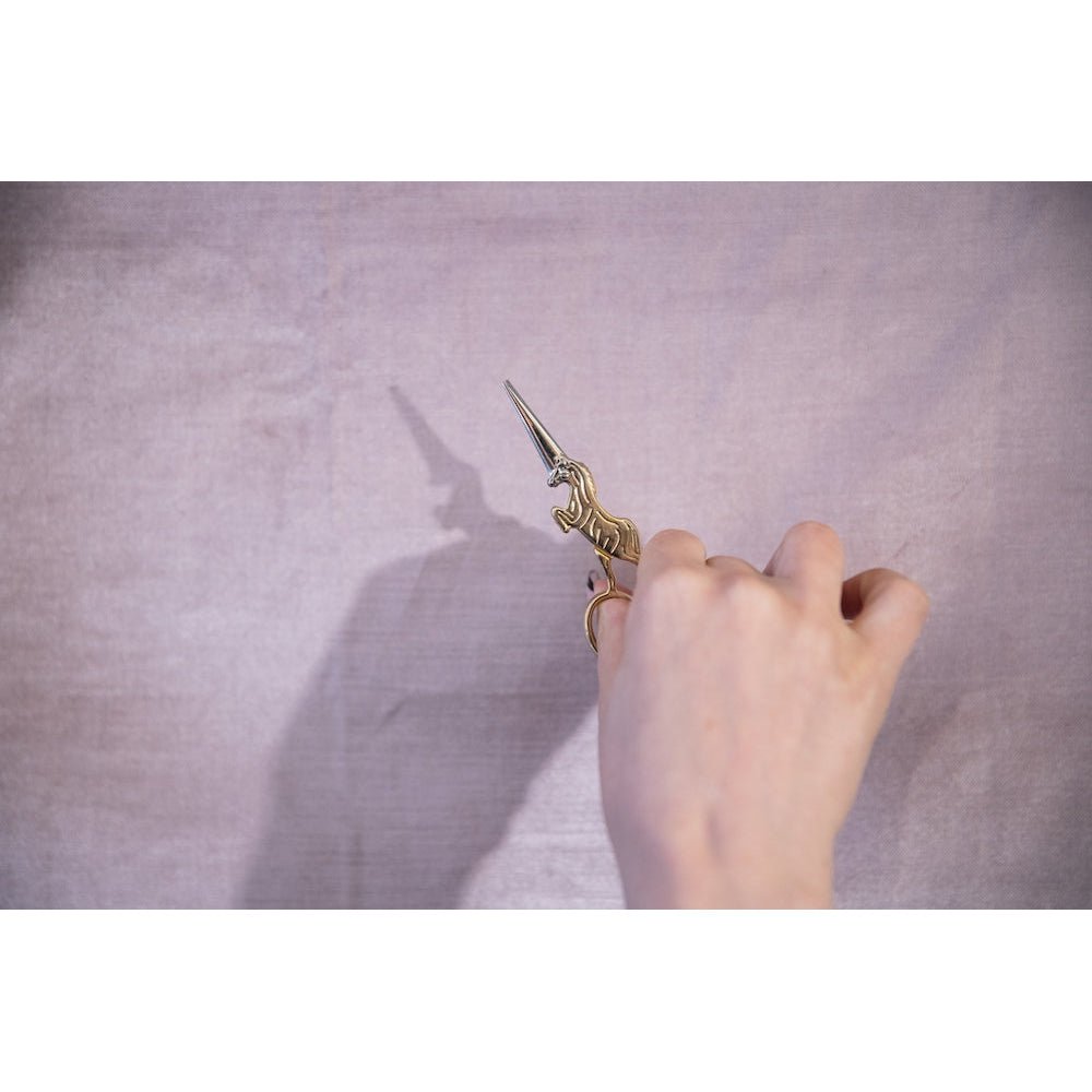 Golden Unicorn Mini Scissors | Embroidery Size 4" by The Bullish Store