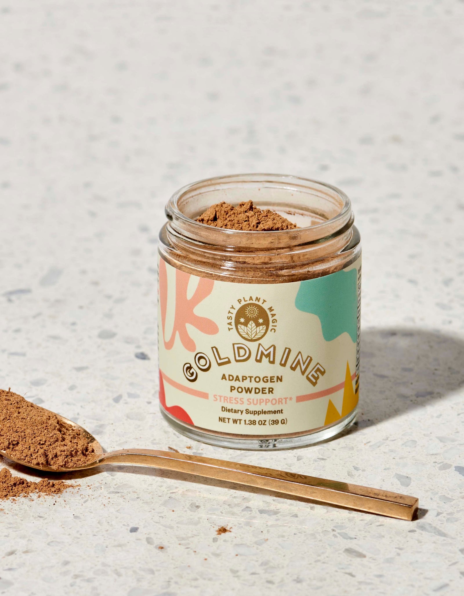 Adaptogen Stress Support Powder Jar by Goldmine Adaptogens