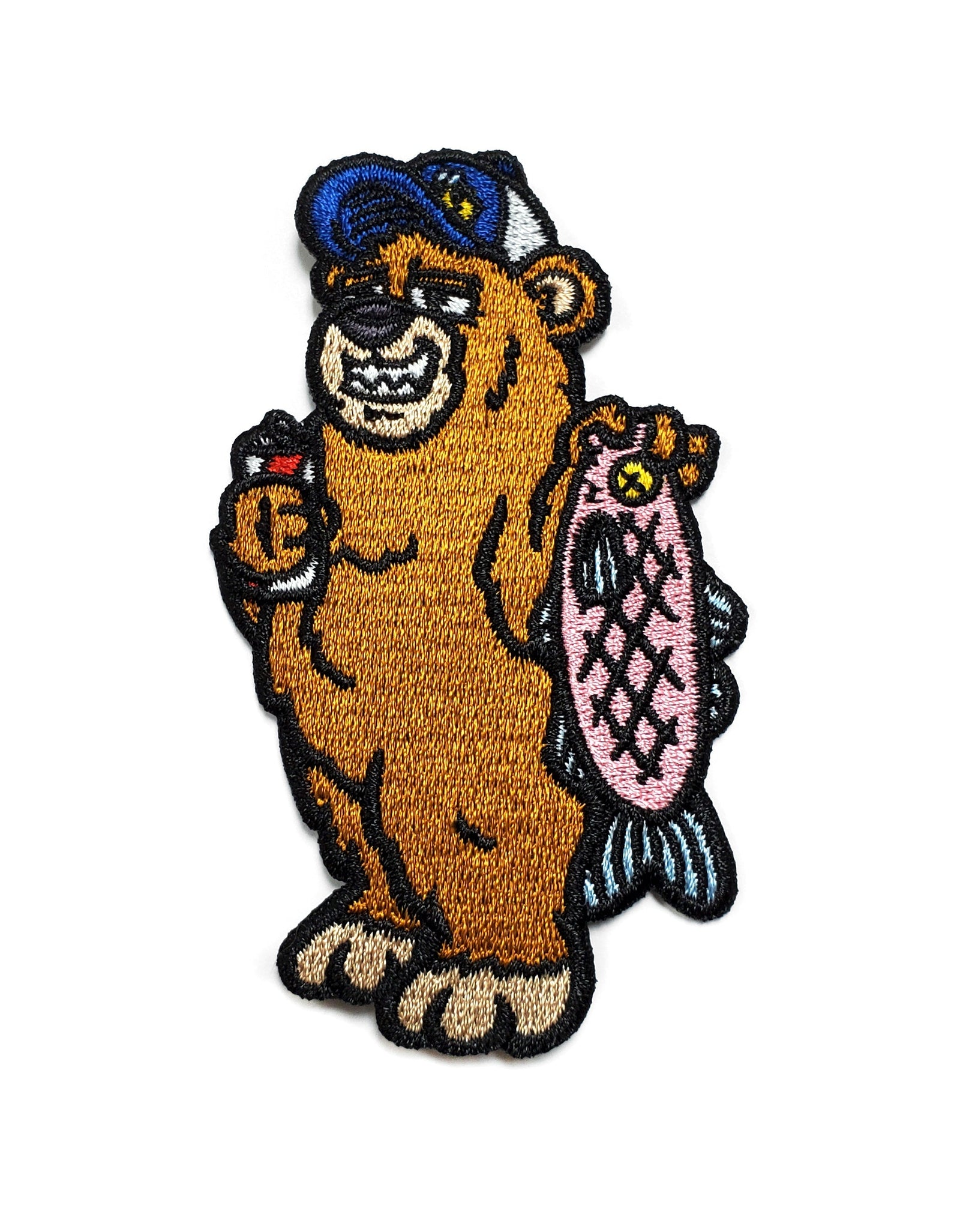 Gone Fishing Bear Patch by Kolorspun
