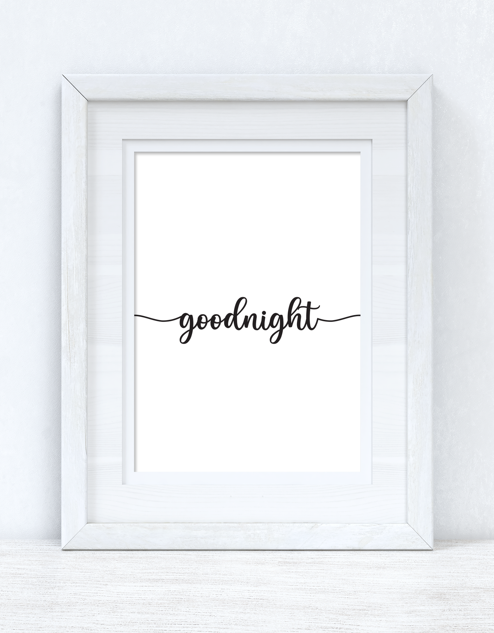 Goodnight Good Night Line Bedroom Room Wall Decor Print by WinsterCreations™ Official Store