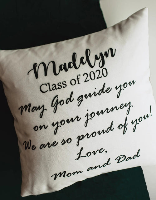 Load image into Gallery viewer, Graduation Gift | Graduation | Personalized Gifts | Personalized Decor | Custom Photo Gifts | Photo Gifts | Throw Pillow | Pillow | Custom by UniikPillows
