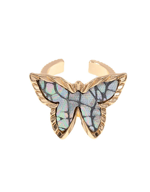 Load image into Gallery viewer, Patterned Butterfly Ring by Madeline Love
