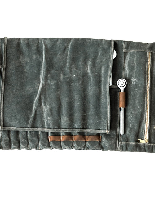 Load image into Gallery viewer, Canvas Tool Roll by Lifetime Leather Co
