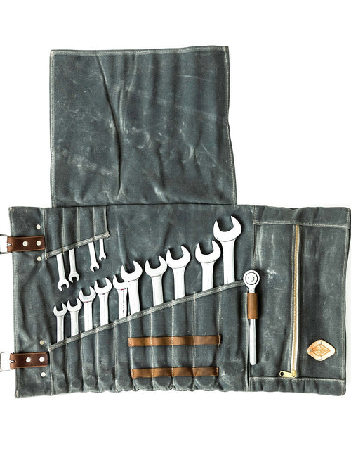 Load image into Gallery viewer, Canvas Tool Roll by Lifetime Leather Co
