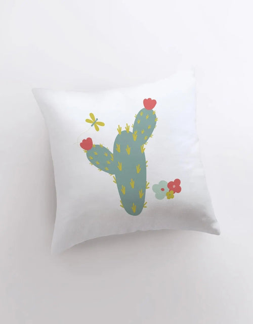 Load image into Gallery viewer, Green Cactus | Pillow Cover | Good Vibes Only | Cactus Pillow | Positive Vibes | South Western | Succulent Pillow | Cactus Pillow Case by UniikPillows
