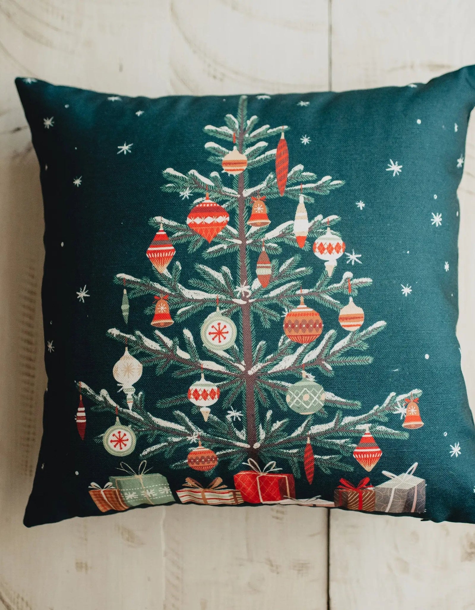 Green Nordic Pine Christmas Tree | Pillow Cover | Personalized Gift | Rustic Christmas Decor | Best Friend Christmas Gift | Christmas Gift by UniikPillows