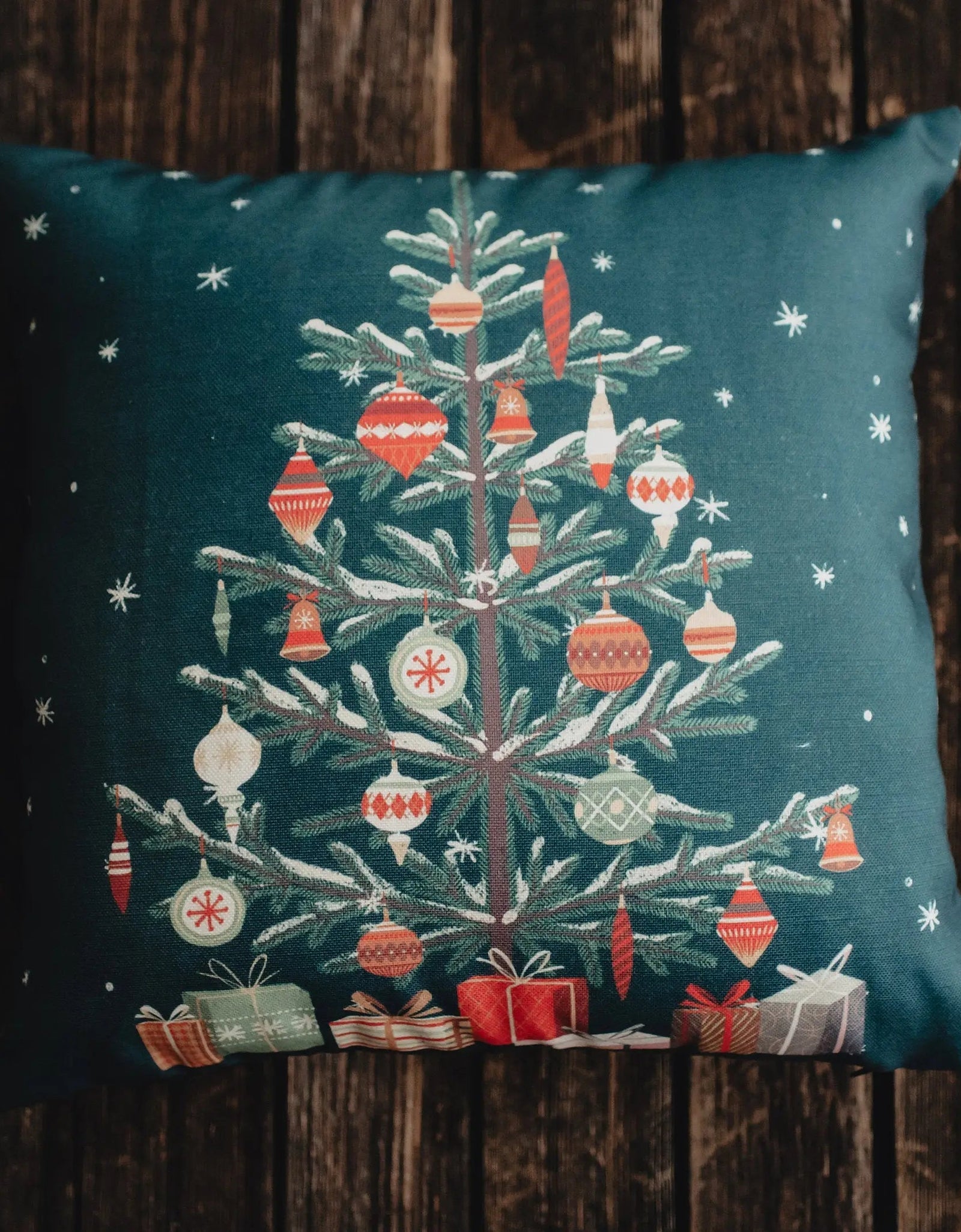 Green Nordic Pine Christmas Tree | Pillow Cover | Personalized Gift | Rustic Christmas Decor | Best Friend Christmas Gift | Christmas Gift by UniikPillows