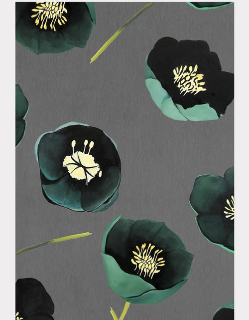 Load image into Gallery viewer, Art Print:  Green Winter Rose on Charcoal by India &amp; Purry
