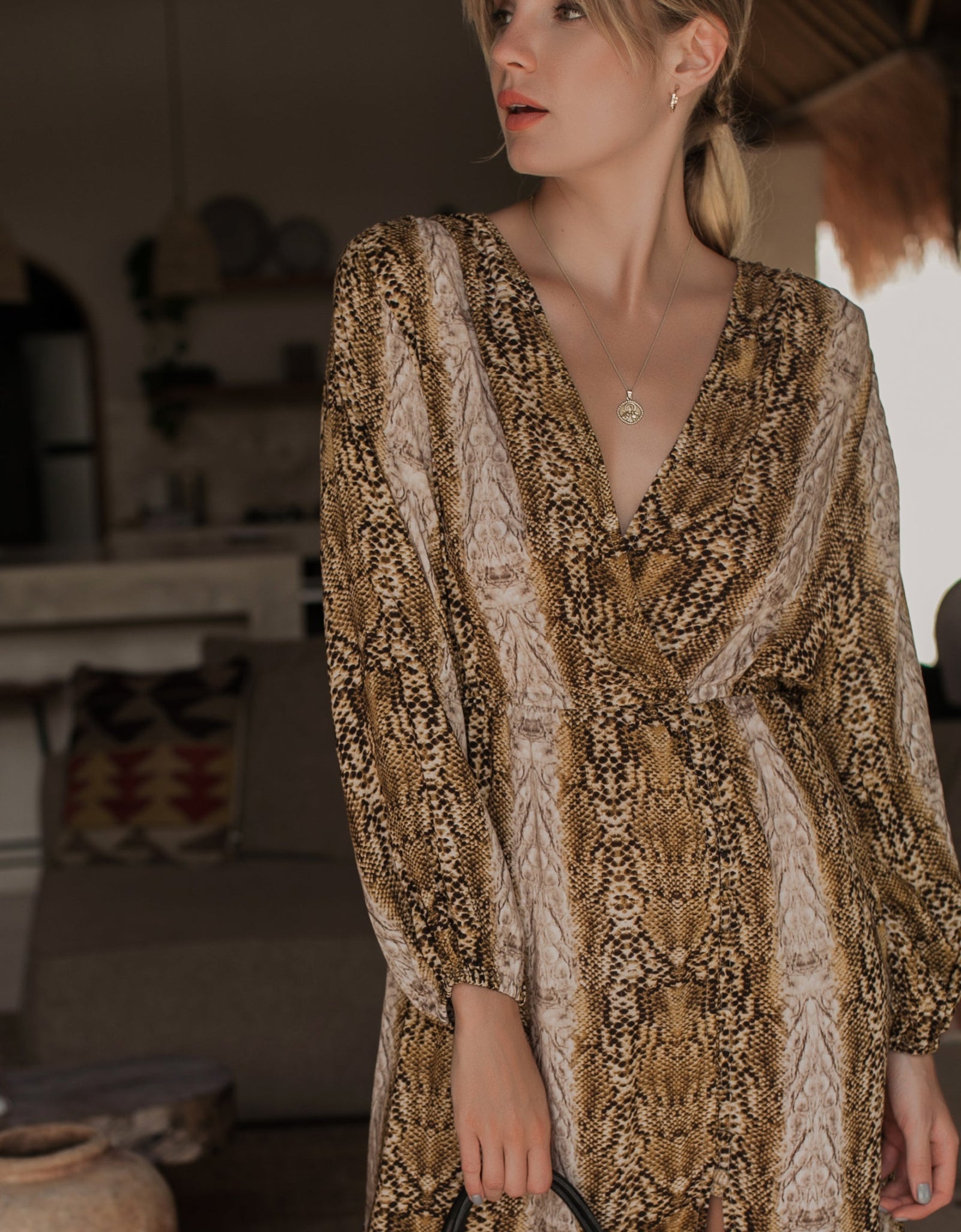 Greta Long Sleeve Midi Dress by ELF