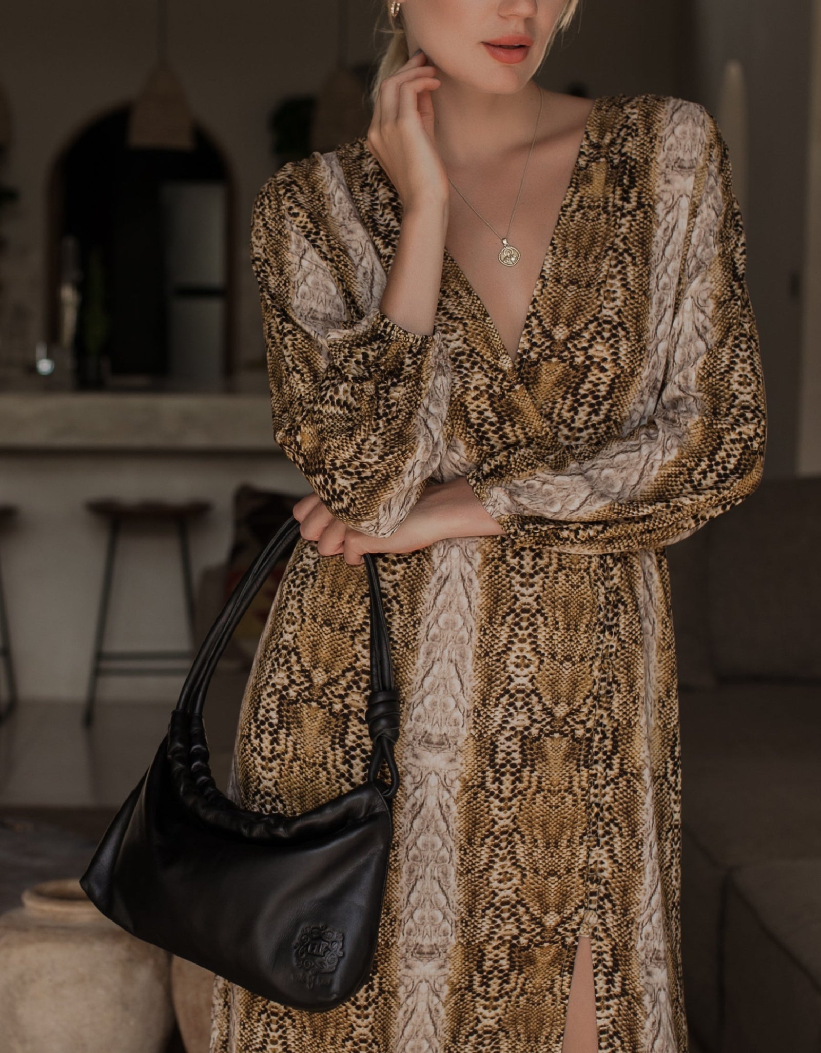 Greta Long Sleeve Midi Dress by ELF