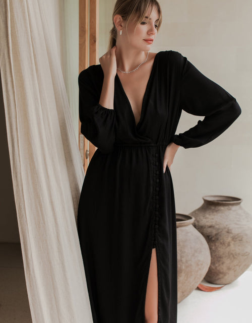 Load image into Gallery viewer, Greta Long Sleeve Midi Dress by ELF
