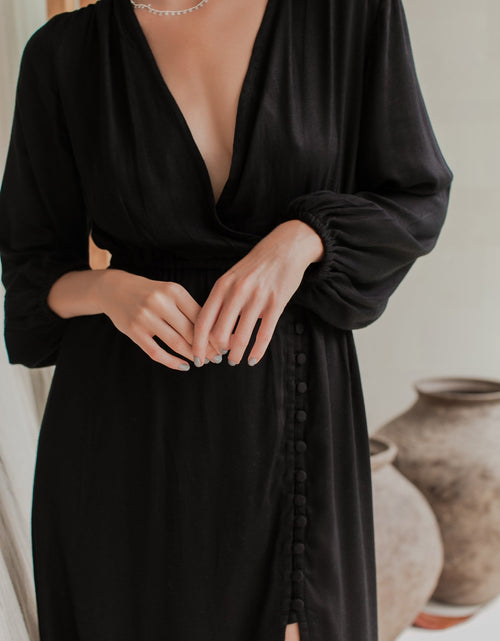 Load image into Gallery viewer, Greta Long Sleeve Midi Dress by ELF

