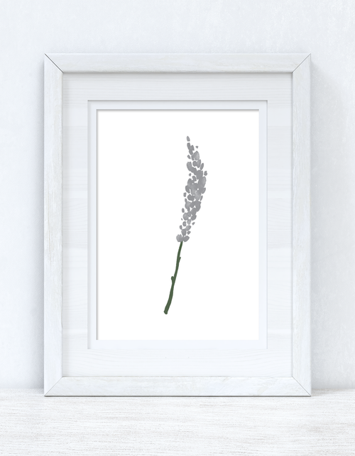 Load image into Gallery viewer, Grey Green Watercolour Flower 1 Bedroom Home Wall Decor Print by WinsterCreations™ Official Store
