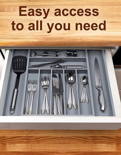 Load image into Gallery viewer, Gray Drawer Organizer by Royal Craft Wood
