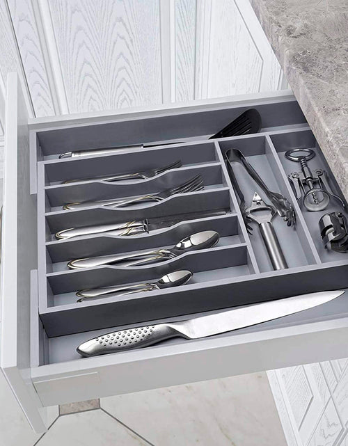 Load image into Gallery viewer, Gray Drawer Organizer by Royal Craft Wood
