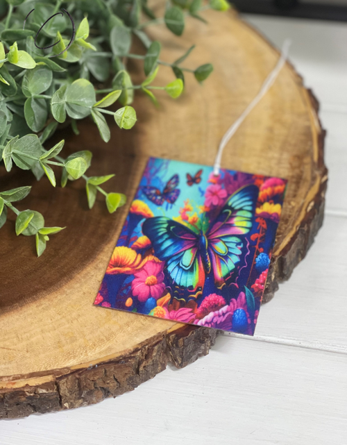 Load image into Gallery viewer, Groovy Butterfly Car Freshener by CMD Wholesale
