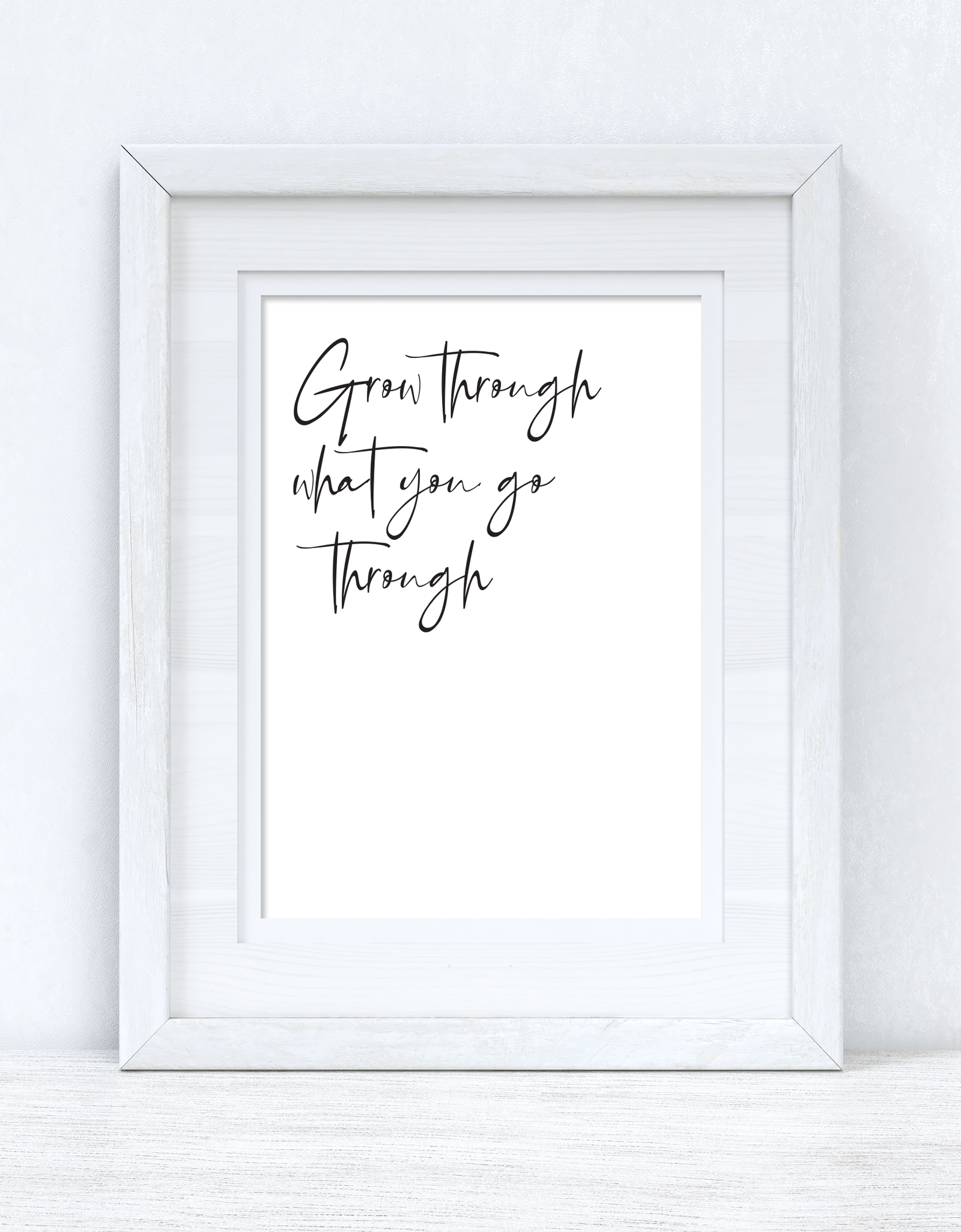 Grow Through what you are Fancy Inspirational Wall Decor Quote Print by WinsterCreations™ Official Store