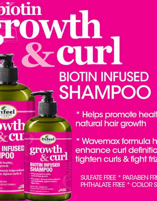Load image into Gallery viewer, Difeel Growth &amp; Curl Shampoo &amp; Conditioner Combo Packet 2oz. by difeel - find your natural beauty
